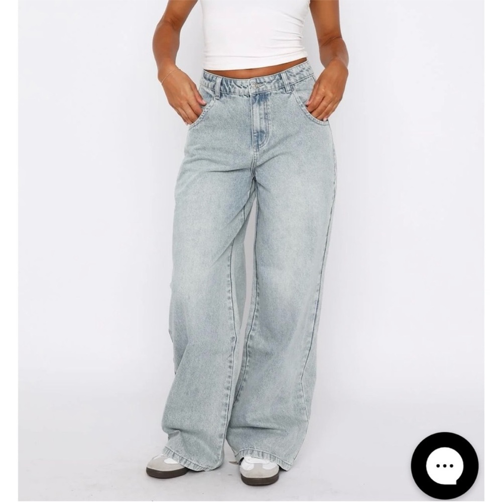 White Fox Boutique Light Blue Flare Jeans